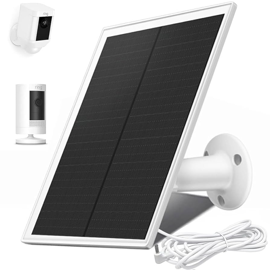 防犯カメラ Ring Stick Up Cam Battery + Solar Panel Wasserstein Solar Panel Compatible with Ring Spotlight Cam